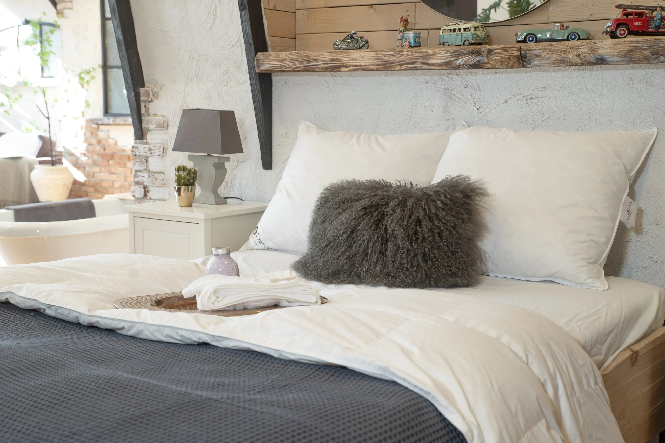 Slaapkamer in winterse sferen